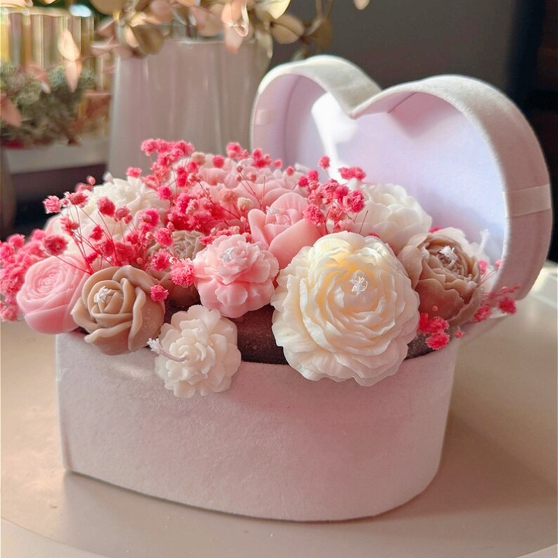 Candle Making Austin - 4PCS3D candle mold Austin + carnation