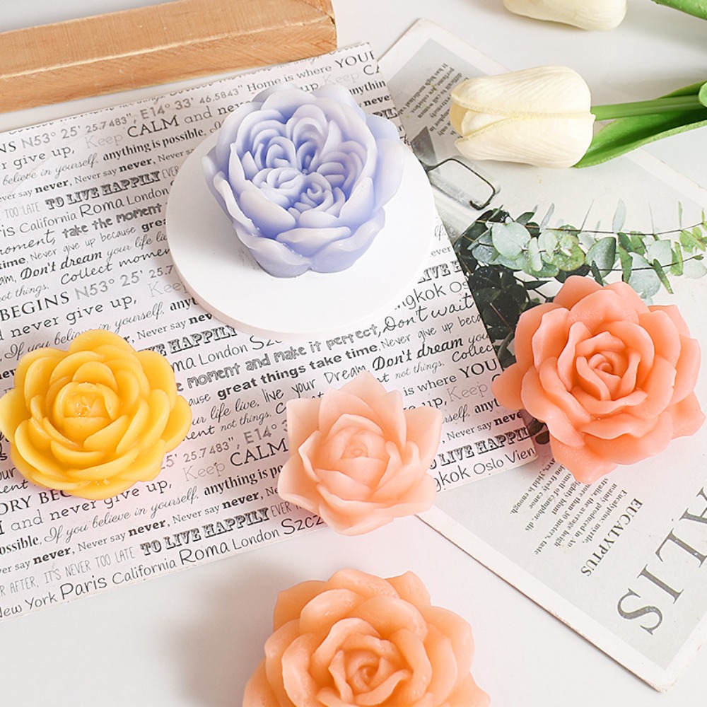 3D Rose Candle Silicone Mold R - Candle Making Austin บทวิจารณ์และราคา