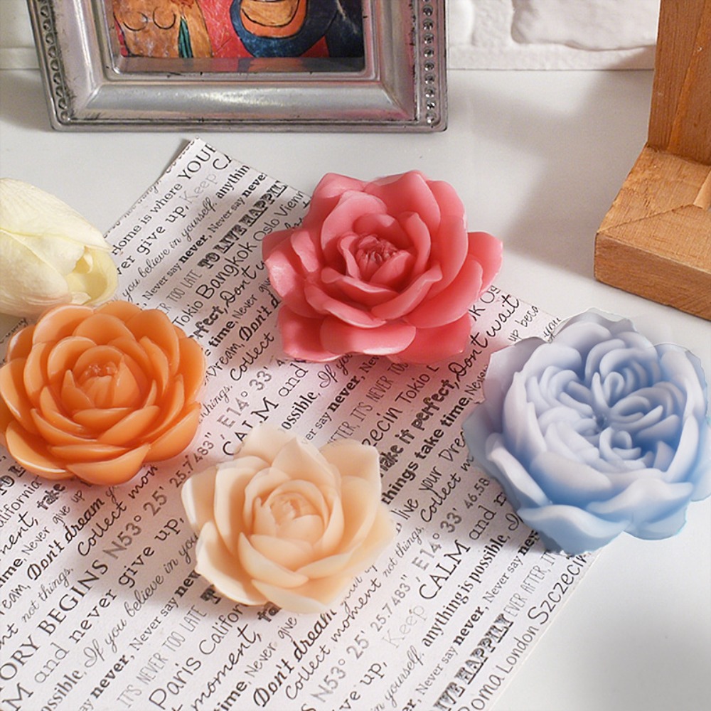 3D Rose Candle Silicone Mold R - Candle Making Austin บทวิจารณ์และราคา