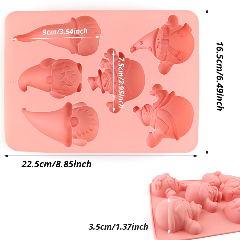 6-Cavity Christmas Gnome Cake  - Candle Making Items บทวิจารณ์และราคา