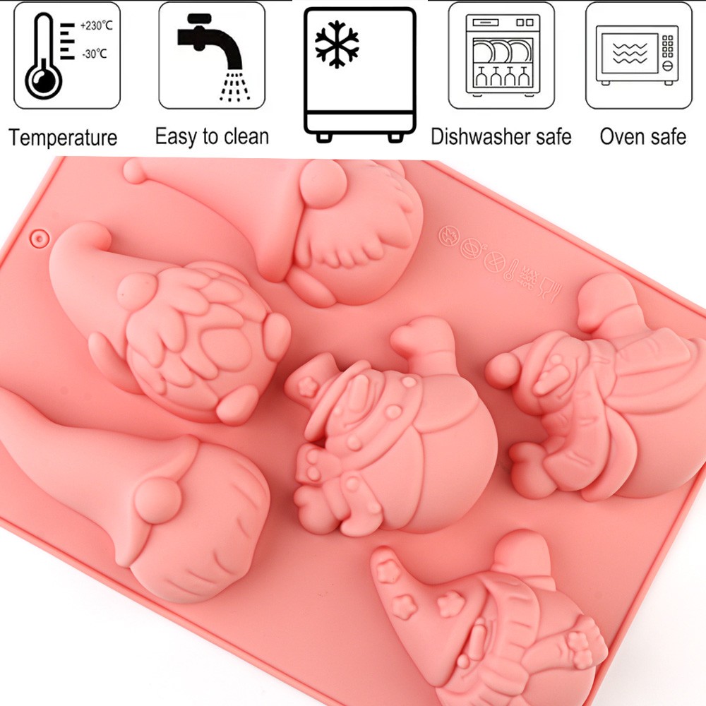 6-Cavity Christmas Gnome Cake  - Candle Making Items บทวิจารณ์และราคา