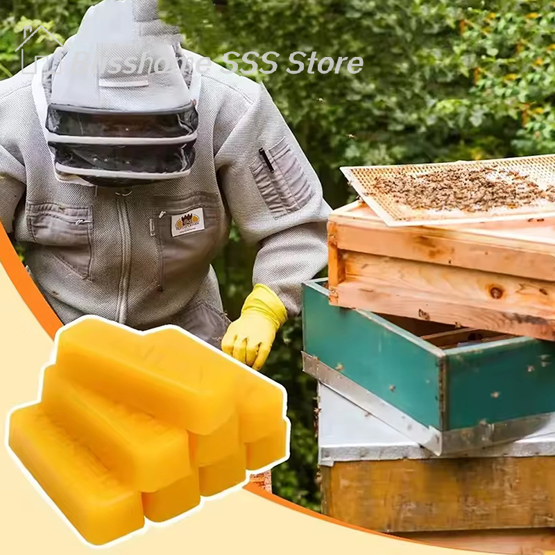 【S】4/8Pcs Pure Beeswax Blocks, - Candle Making Wax Melter บทวิจารณ์และราคา