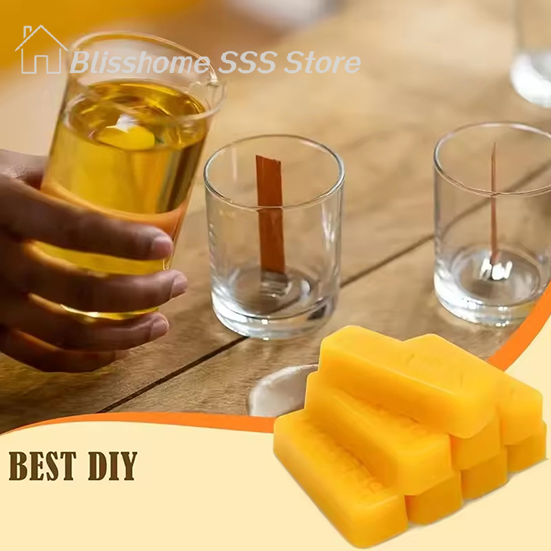 【S】4/8Pcs Pure Beeswax Blocks, - Candle Making Wax Melter บทวิจารณ์และราคา