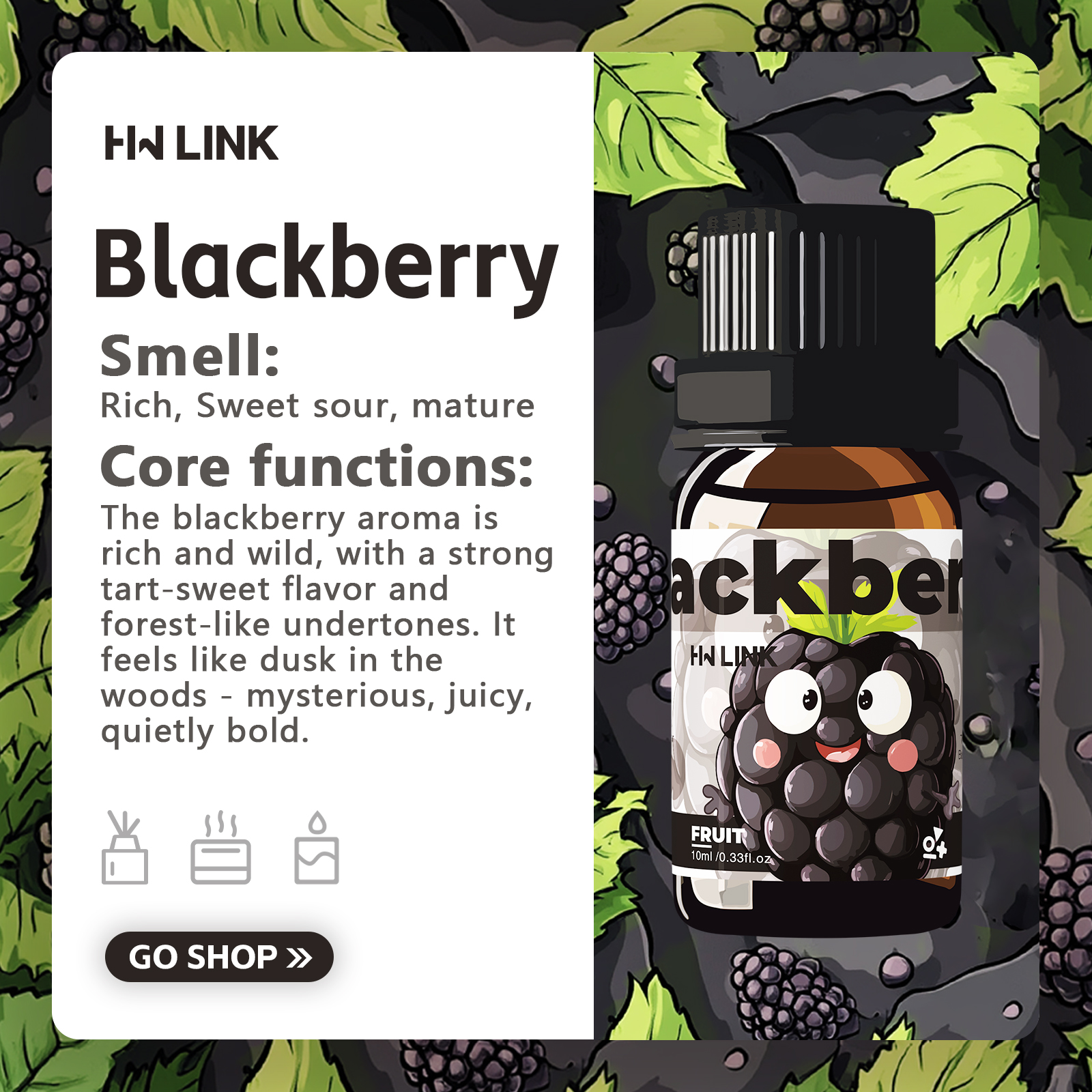 Blackberry Essential Oil Black - Candle Making And Perfume บทวิจารณ์และราคา