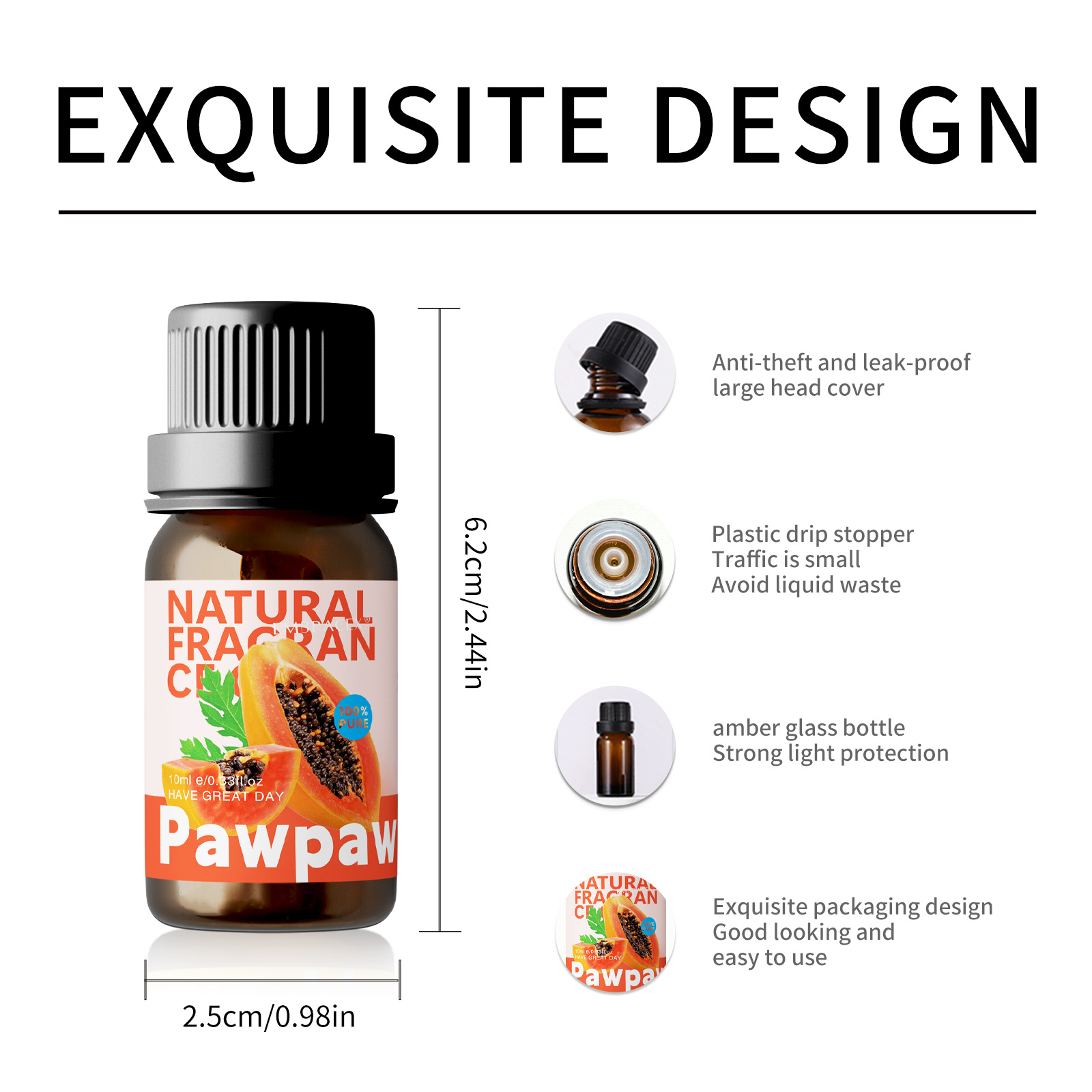 10ml Pawpaw Essential Oil Frui - Candle Making And Perfume บทวิจารณ์และราคา