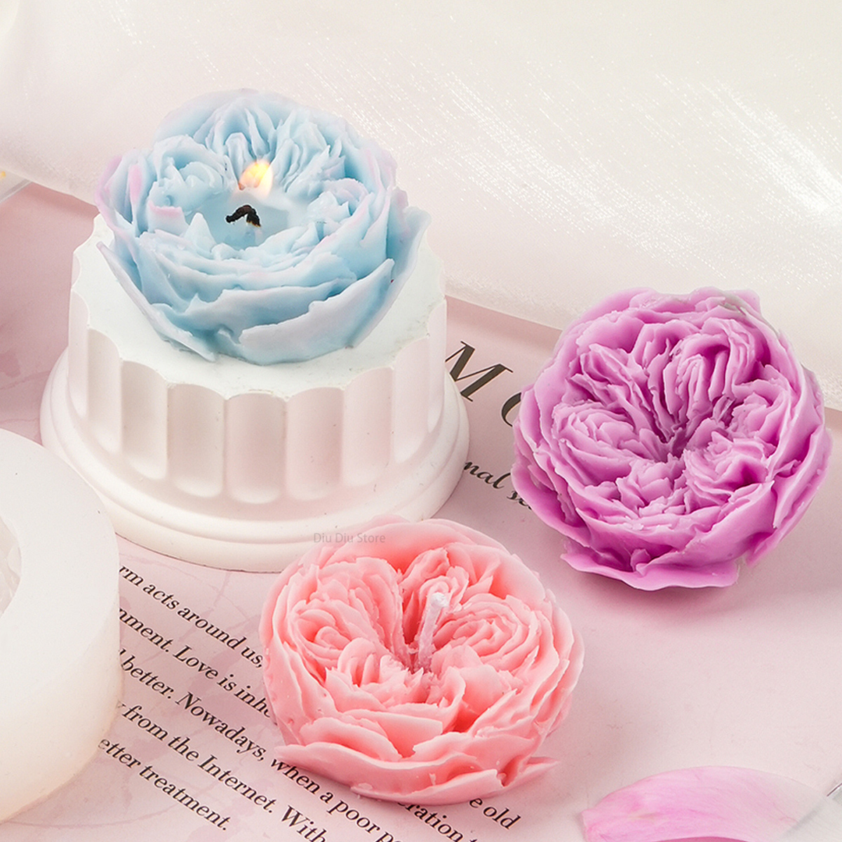 Austin Rose Candle Silicone Mo - Candle Making Austin บทวิจารณ์และราคา