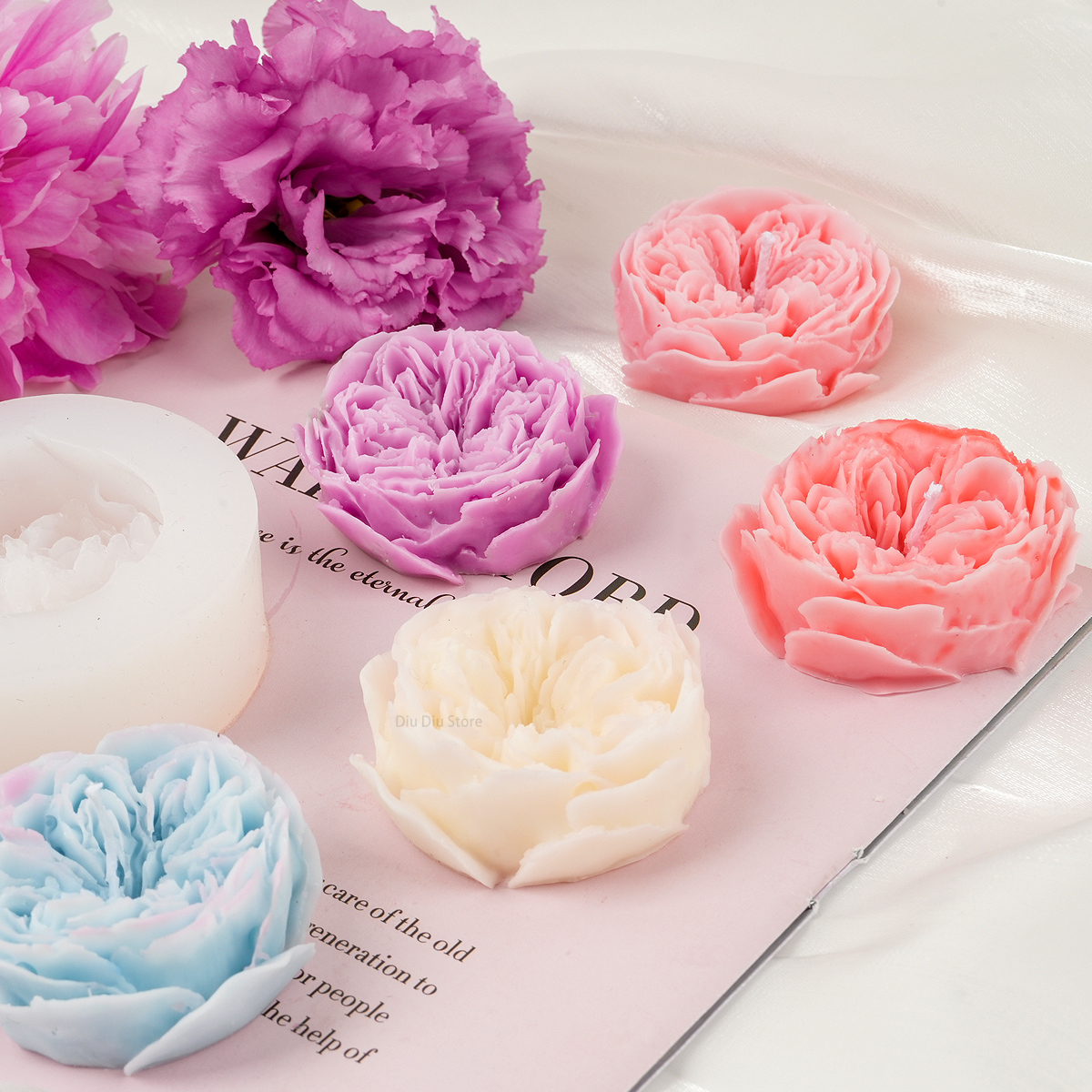 Austin Rose Candle Silicone Mo - Candle Making Austin บทวิจารณ์และราคา