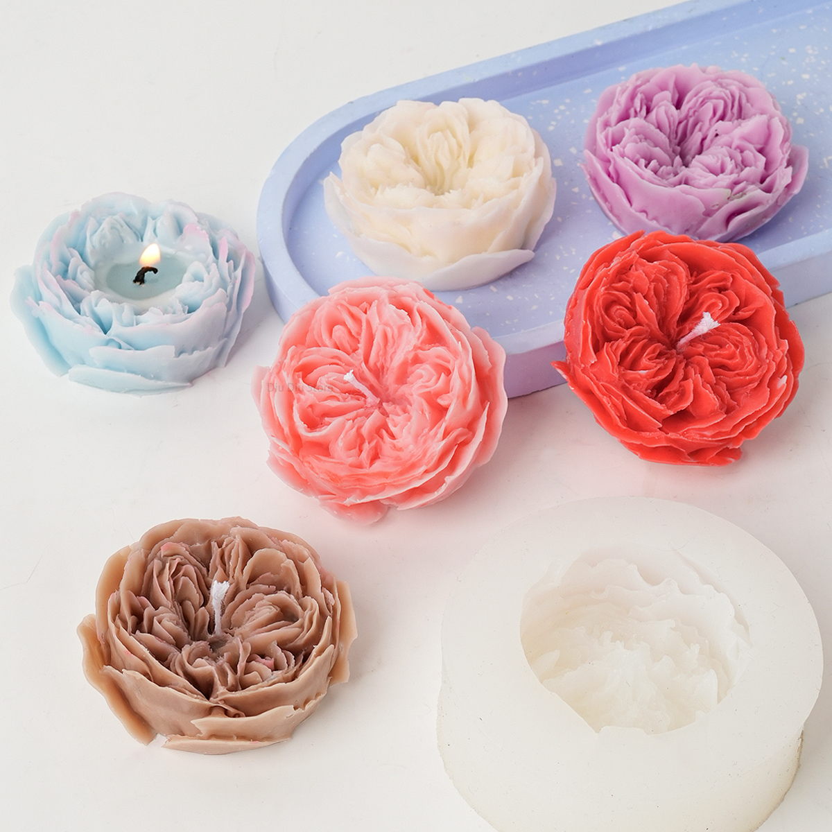 Austin Rose Candle Silicone Mo - Candle Making Austin บทวิจารณ์และราคา