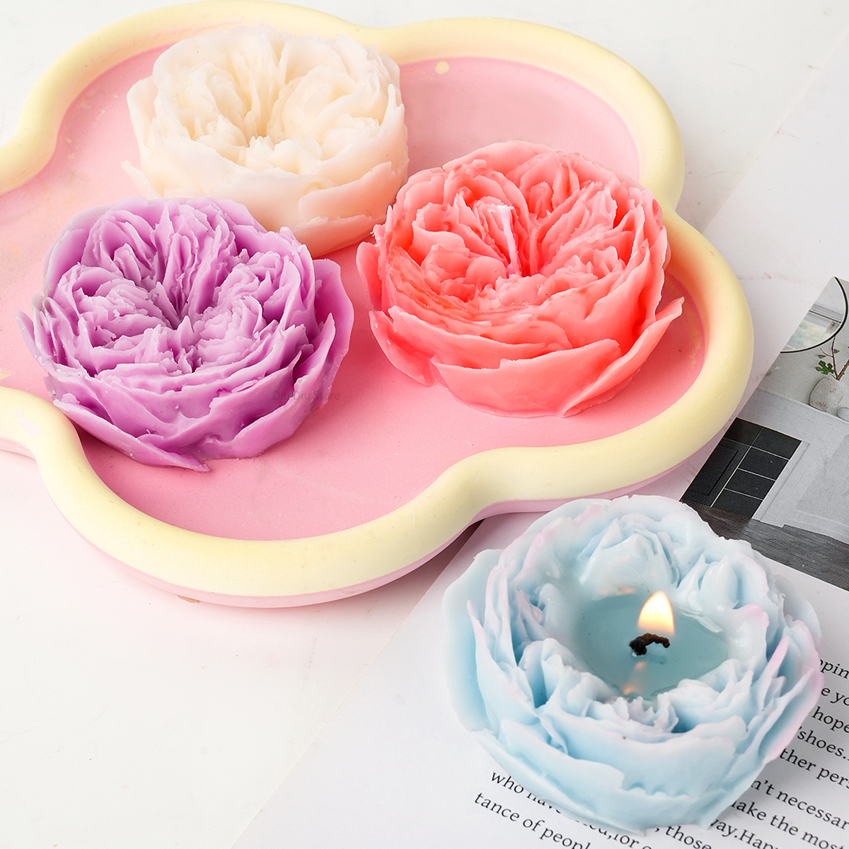Austin Rose Candle Silicone Mo - Candle Making Austin บทวิจารณ์และราคา