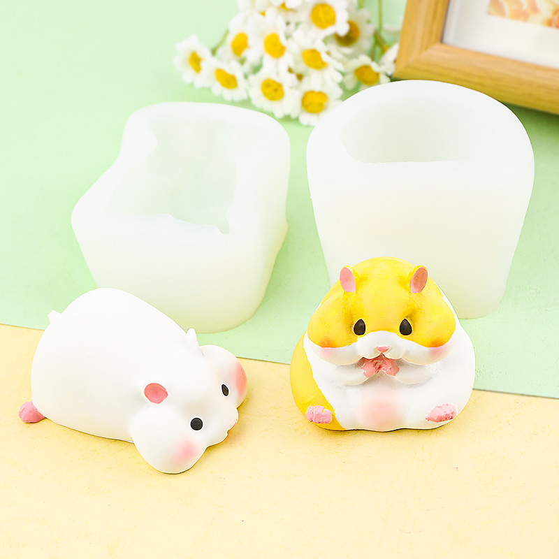 DIY Cute Hamster Mold Chocolat - Candle Making Items บทวิจารณ์และราคา
