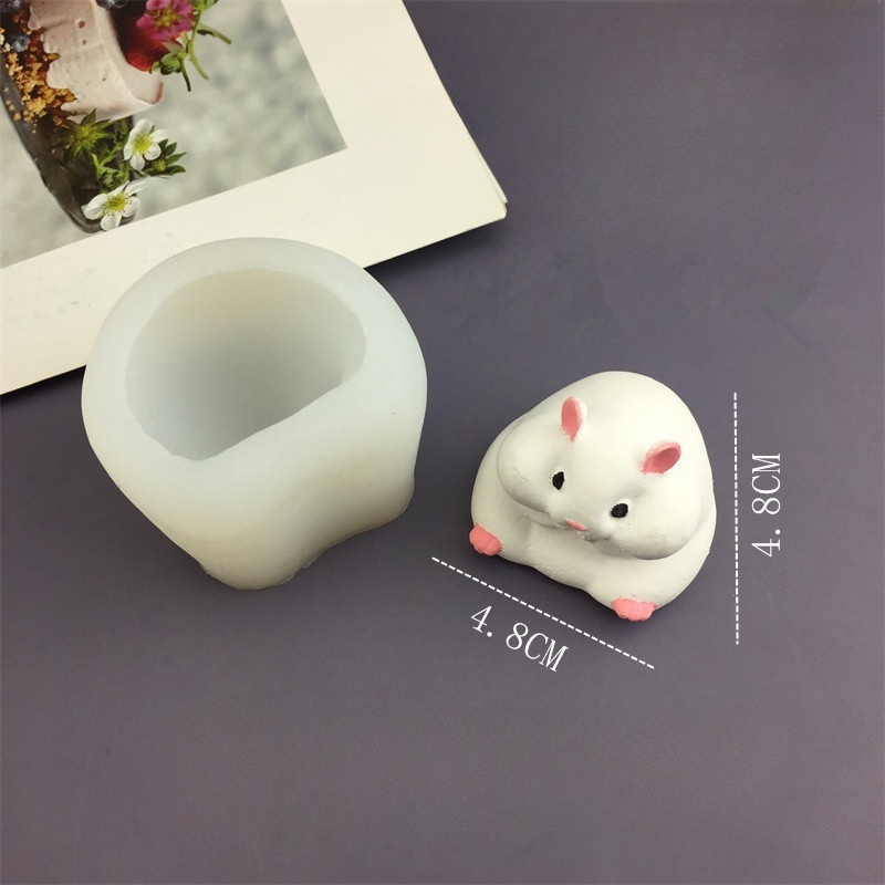 DIY Cute Hamster Mold Chocolat - Candle Making Items บทวิจารณ์และราคา