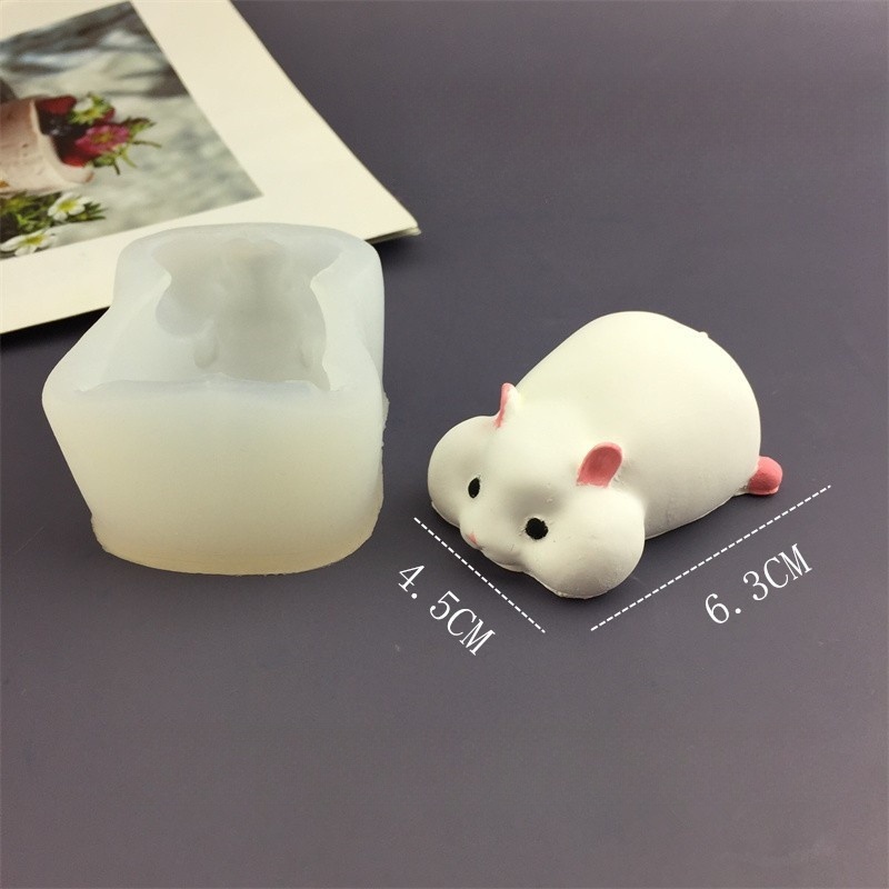 DIY Cute Hamster Mold Chocolat - Candle Making Items บทวิจารณ์และราคา