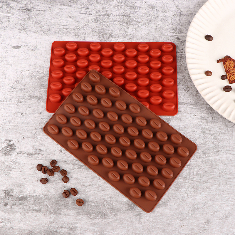 1Pc 55 Cavities Coffee Bean Si - Candle Making Jelly บทวิจารณ์และราคา