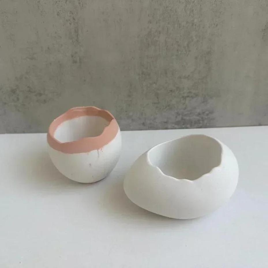 Plaster Handmade Mold Egg-shap - Candle Making Jelly บทวิจารณ์และราคา