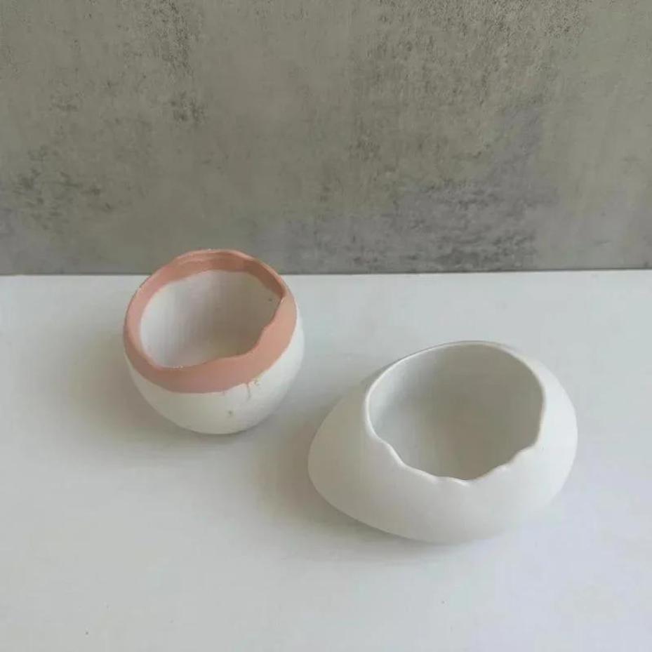 Plaster Handmade Mold Egg-shap - Candle Making Jelly บทวิจารณ์และราคา