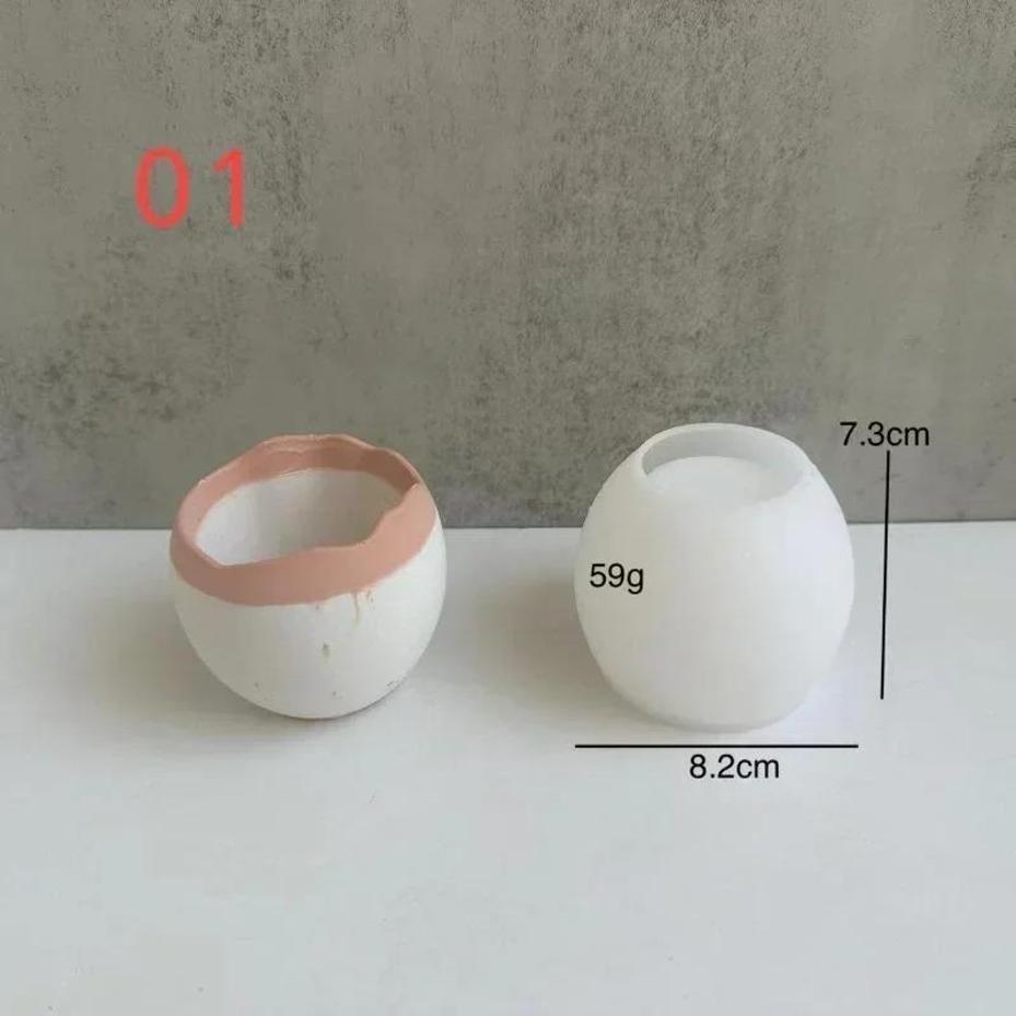 Plaster Handmade Mold Egg-shap - Candle Making Jelly บทวิจารณ์และราคา