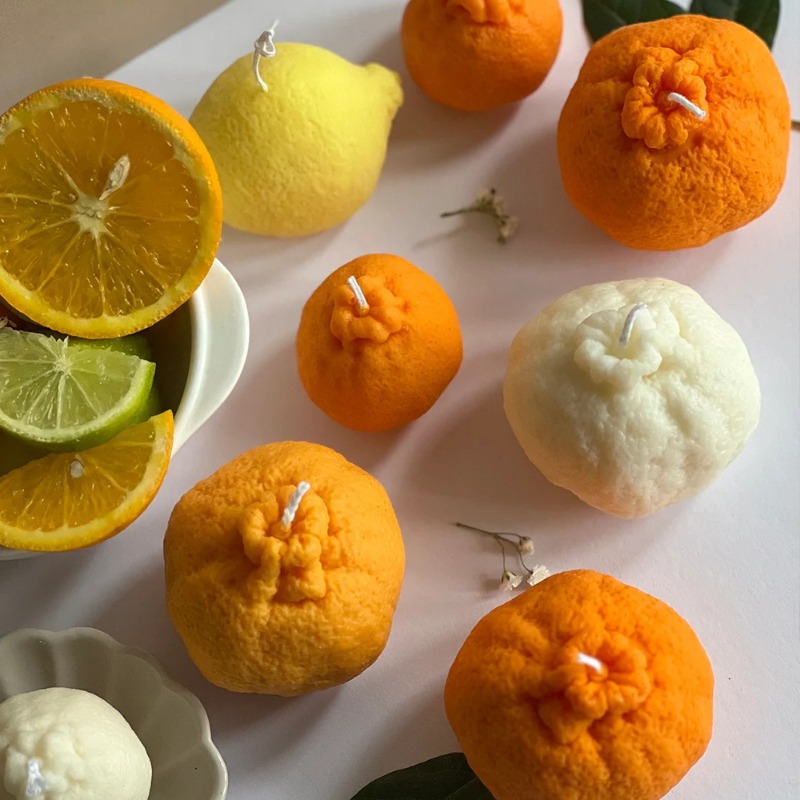 Orange Fruit Candle Mold DIY S - Candle Making Jelly บทวิจารณ์และราคา