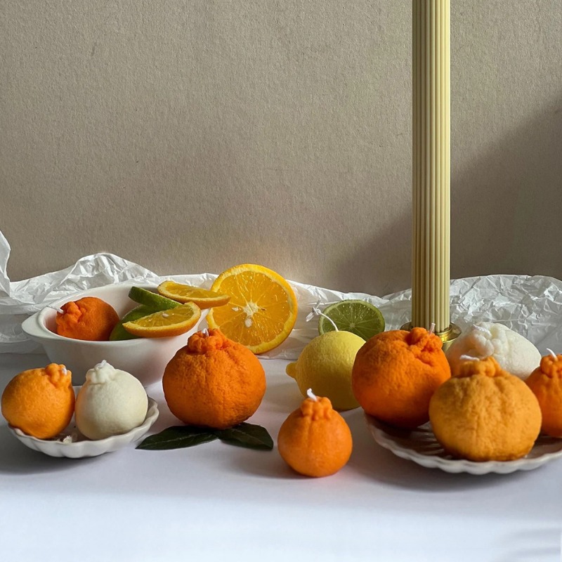 Orange Fruit Candle Mold DIY S - Candle Making Jelly บทวิจารณ์และราคา