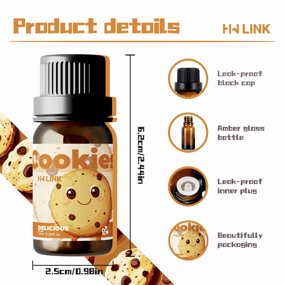 10ml Cookies Essential Oils Pe - Candle Making And Perfume บทวิจารณ์และราคา