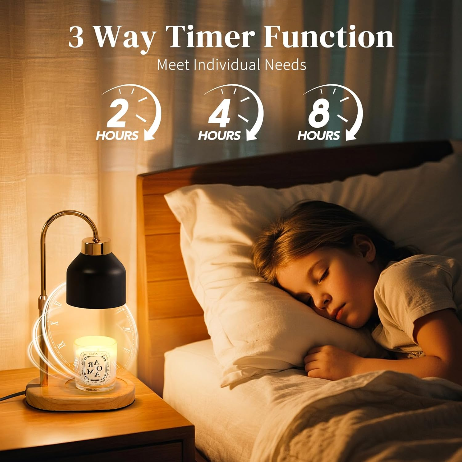 Black Candle Warmer Lamp with  - Candle Making Wax Melter บทวิจารณ์และราคา