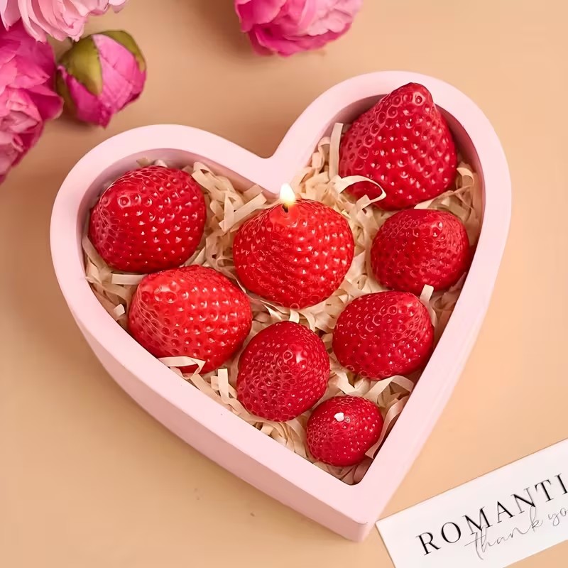Strawberry Silicone Candle Mol - Candle Making Items บทวิจารณ์และราคา
