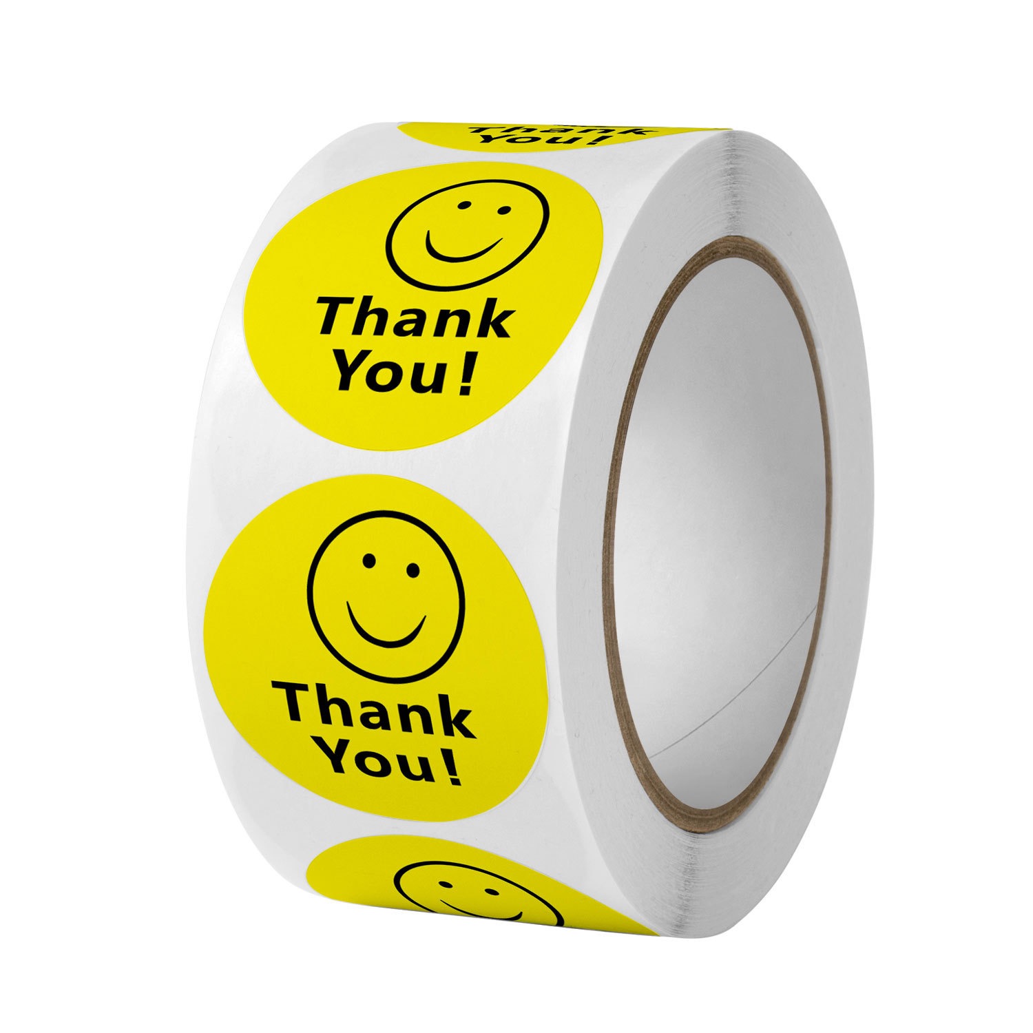 Smile Thank You Stickers,Yello - Label Sticker Round บทวิจารณ์และราคา
