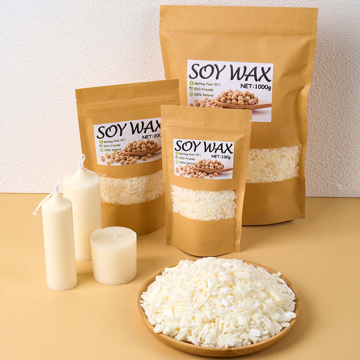 1 Pounds Pure White Soy Wax Fo - Candle Making Wax Melter บทวิจารณ์และราคา