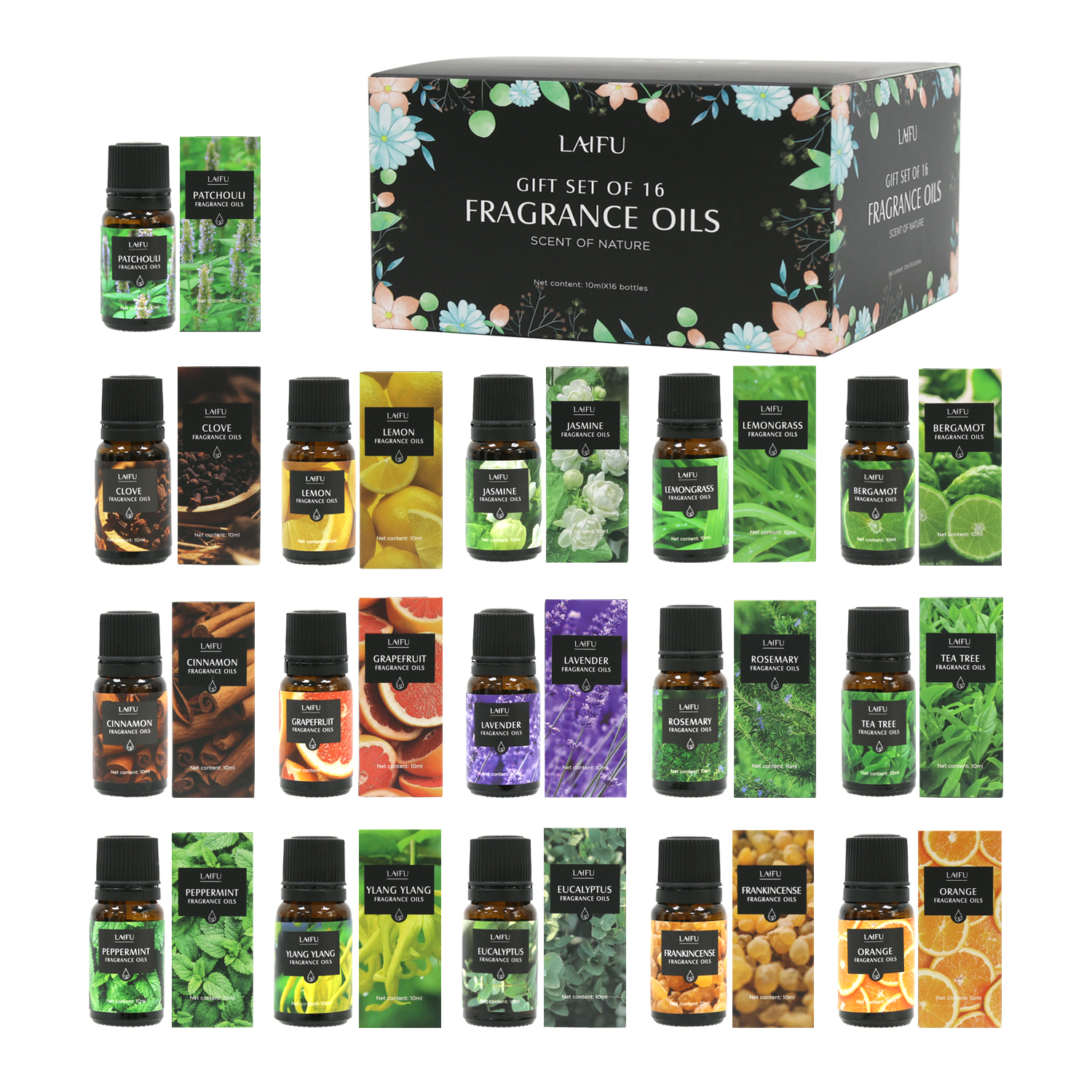 16x10ml Essential Oils Set for - Candle Making And Perfume บทวิจารณ์และราคา