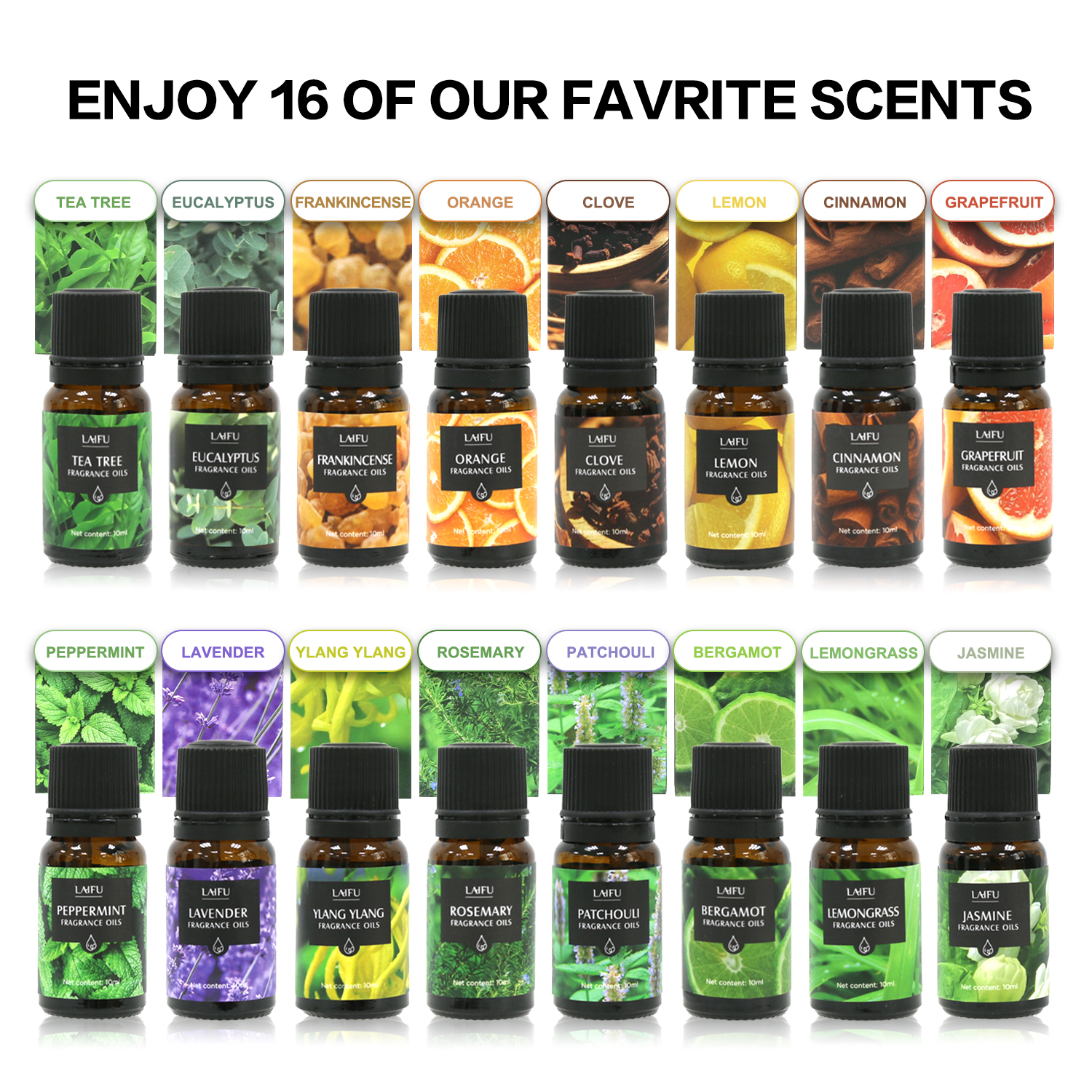 16x10ml Essential Oils Set for - Candle Making And Perfume บทวิจารณ์และราคา