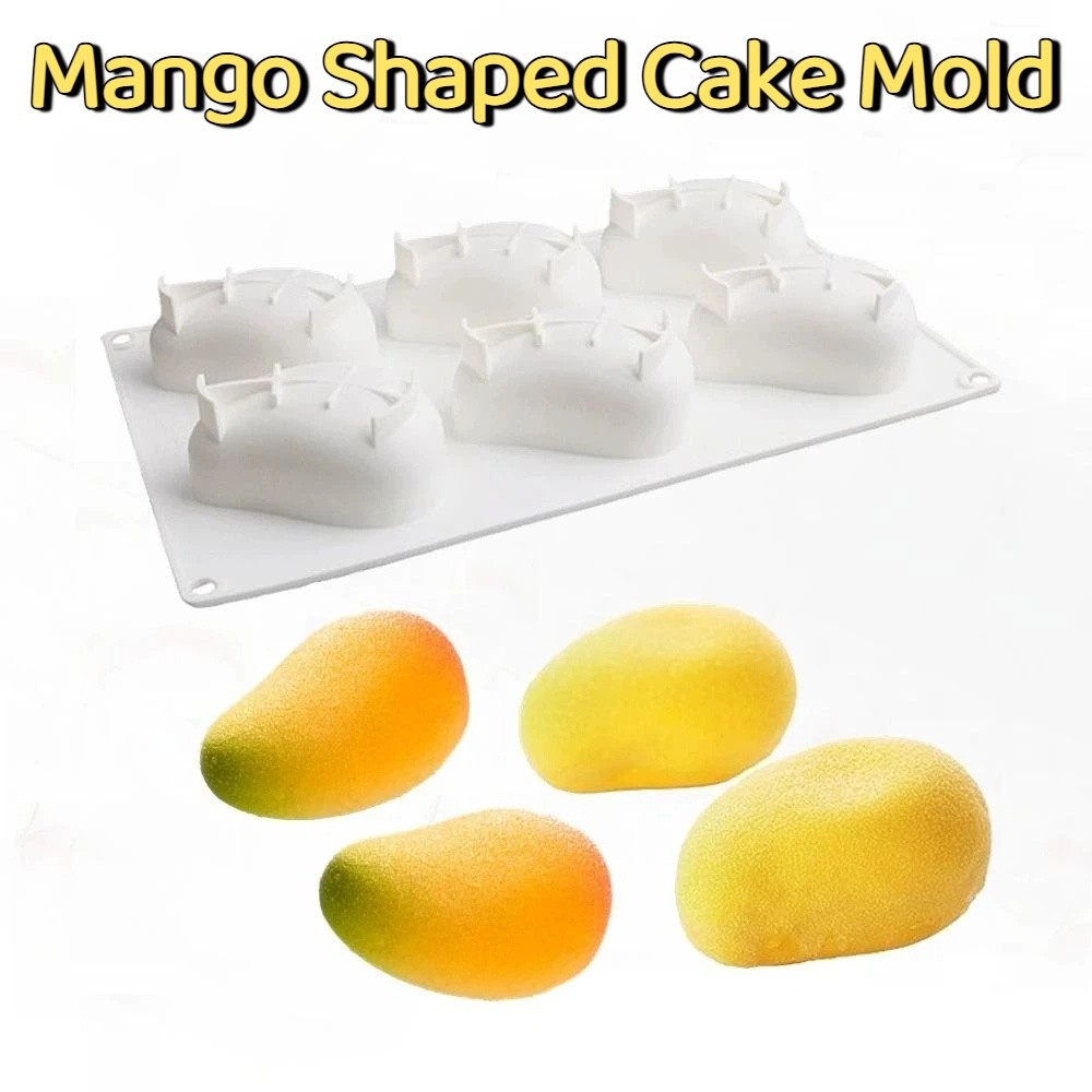 6 Cavity Mango Shaped Cake Mol - Candle Making Items บทวิจารณ์และราคา