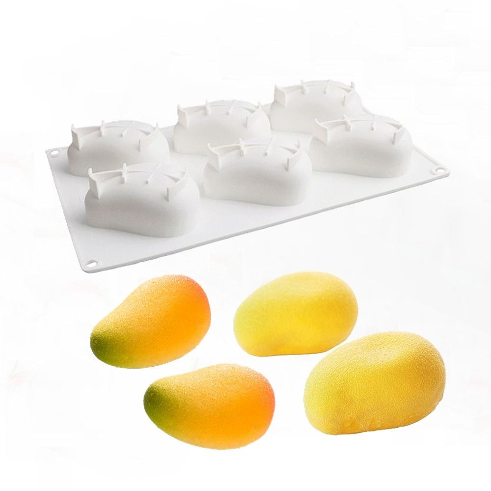 6 Cavity Mango Shaped Cake Mol - Candle Making Items บทวิจารณ์และราคา