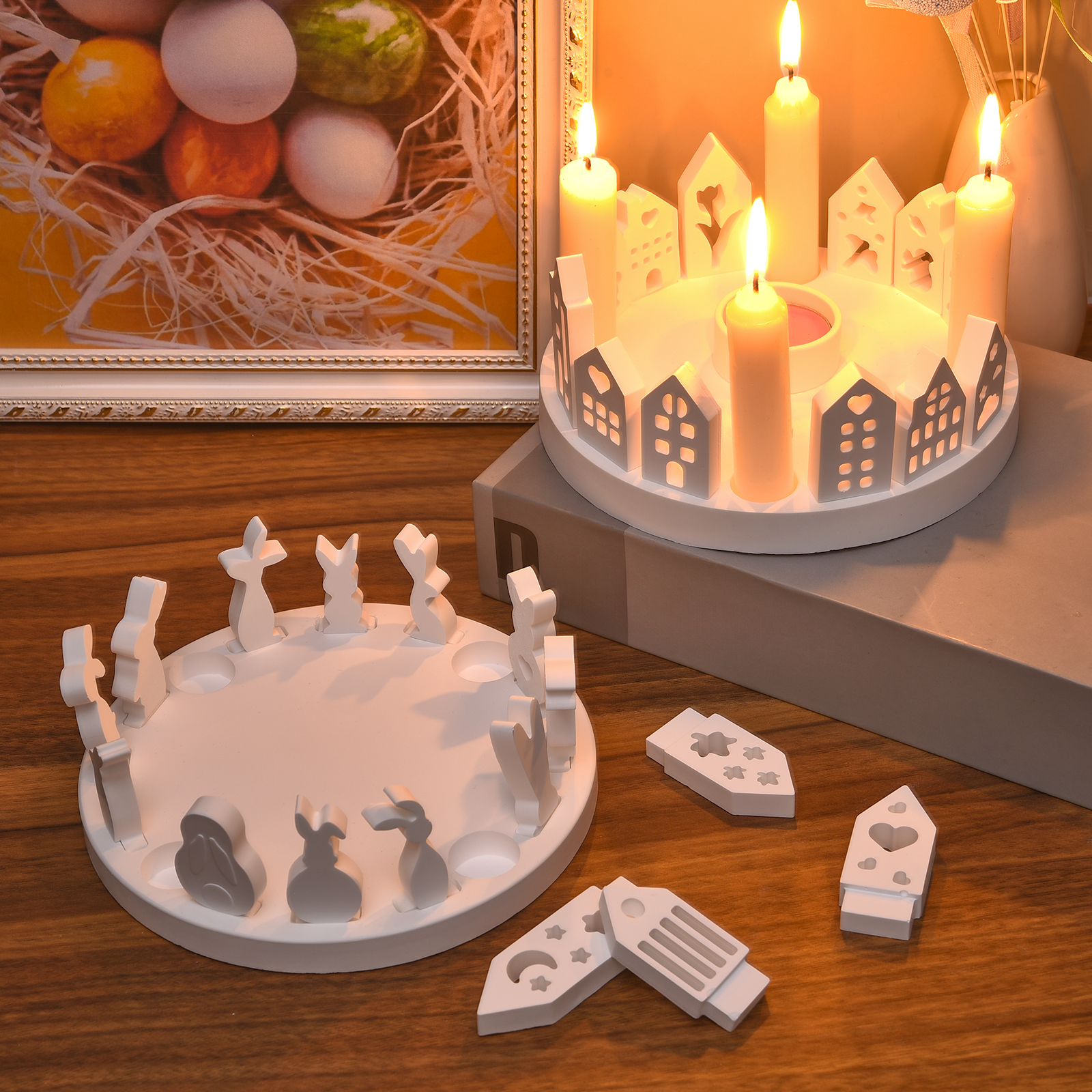 Hollow House Rabbit Candle Hol - Candle Making Items บทวิจารณ์และราคา