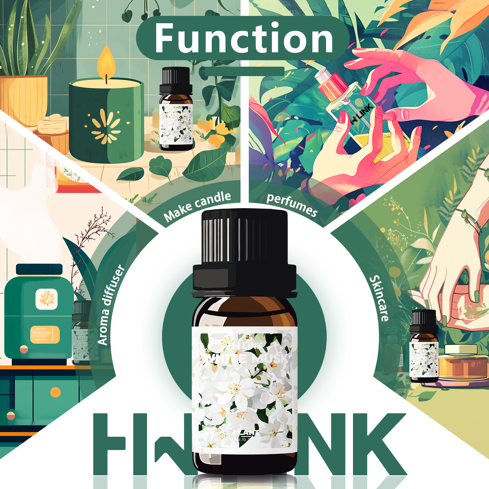White Musk Essential Oils 10ml - Candle Making And Perfume บทวิจารณ์และราคา