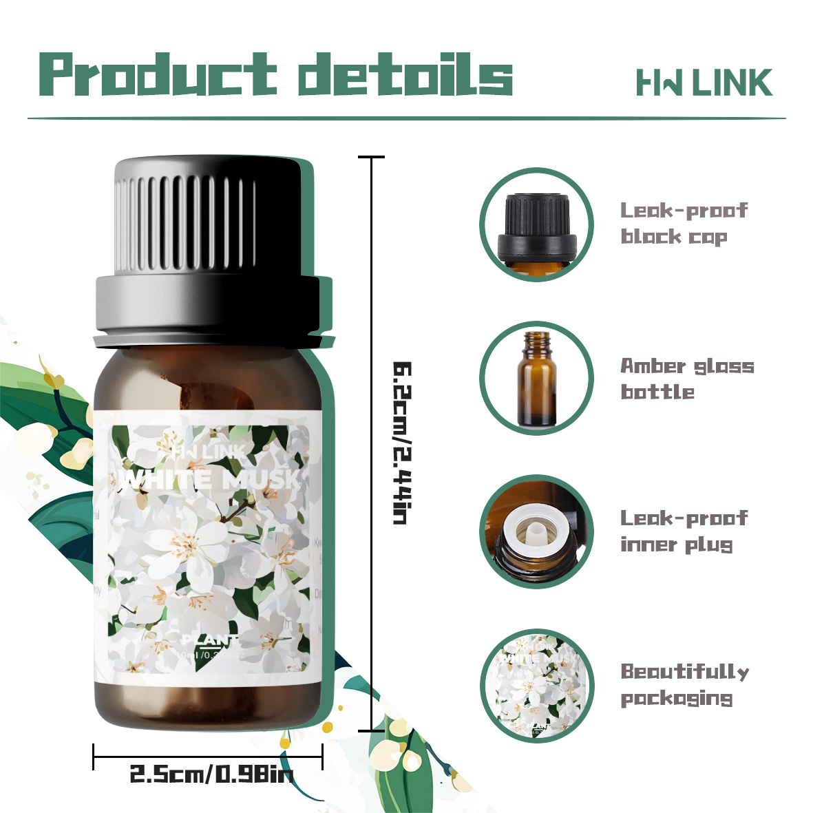 White Musk Essential Oils 10ml - Candle Making And Perfume บทวิจารณ์และราคา