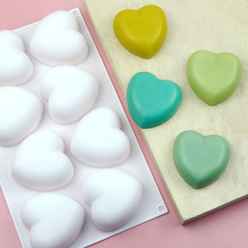 Love Heart Silicone Soap Mold  - Candle Making Items บทวิจารณ์และราคา