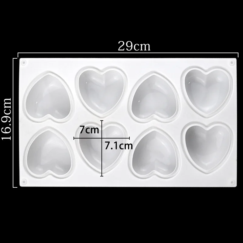 Love Heart Silicone Soap Mold  - Candle Making Items บทวิจารณ์และราคา