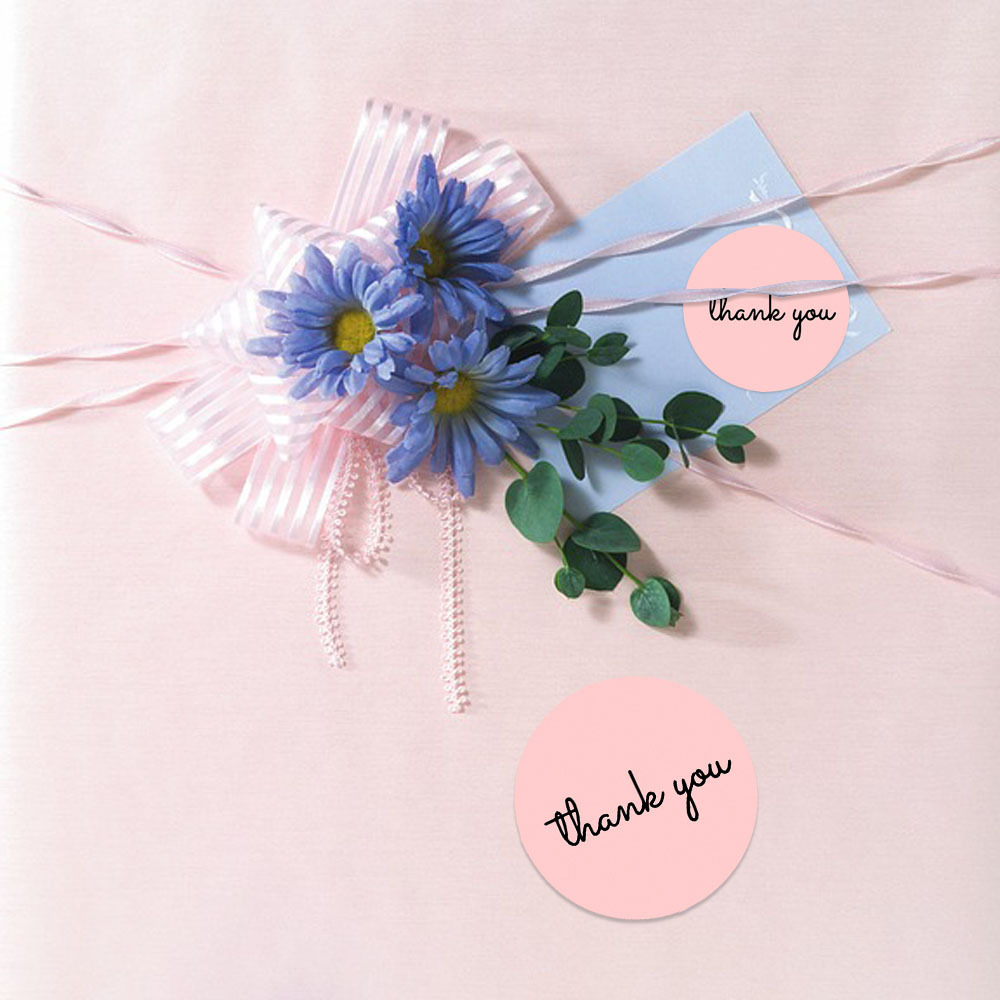 500 Thank You Stickers Roll 25 - Label Sticker Round บทวิจารณ์และราคา