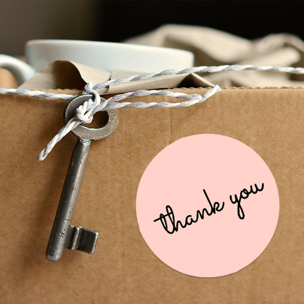 500 Thank You Stickers Roll 25 - Label Sticker Round บทวิจารณ์และราคา