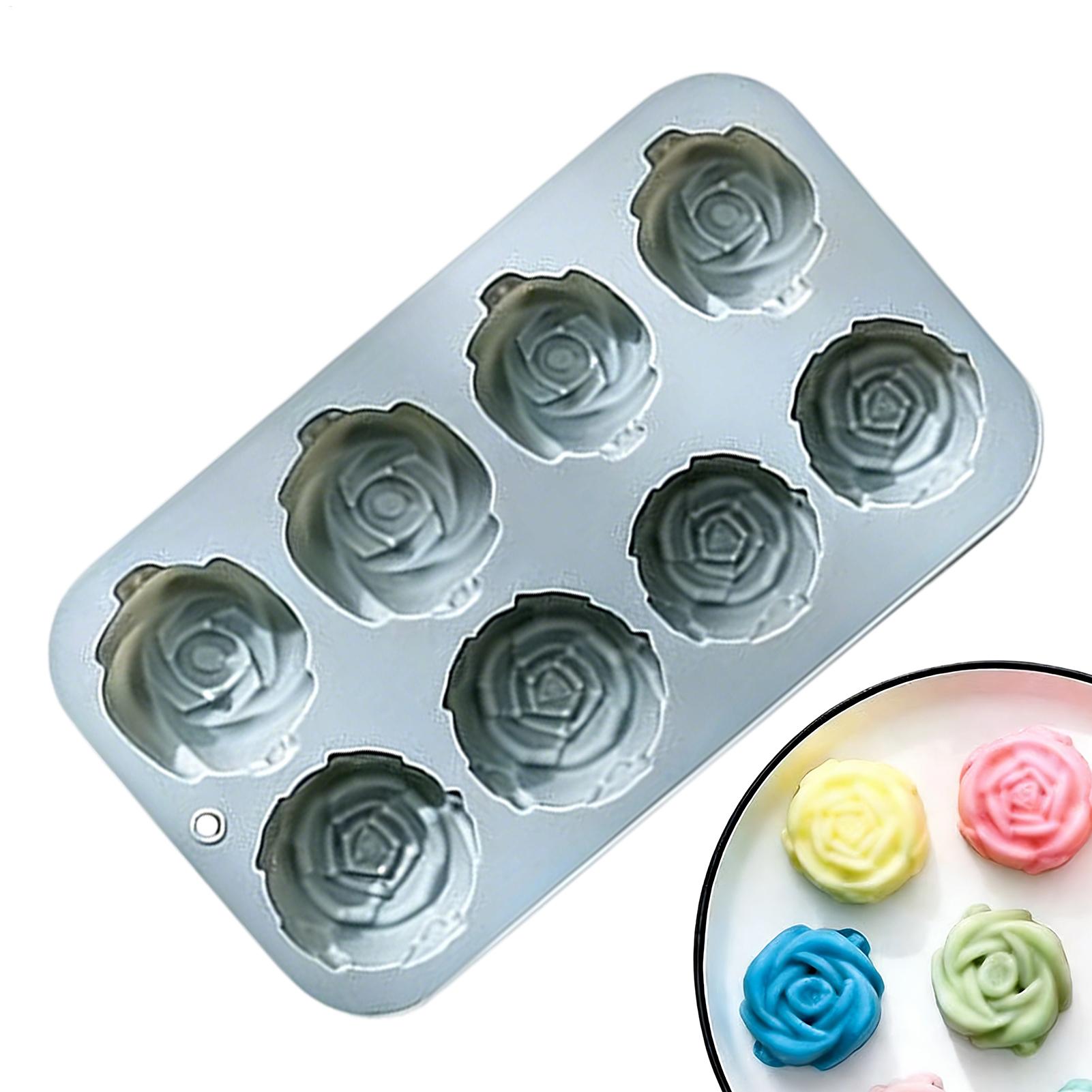 8 Holes Rose Flower Silicone M - Candle Making Items บทวิจารณ์และราคา