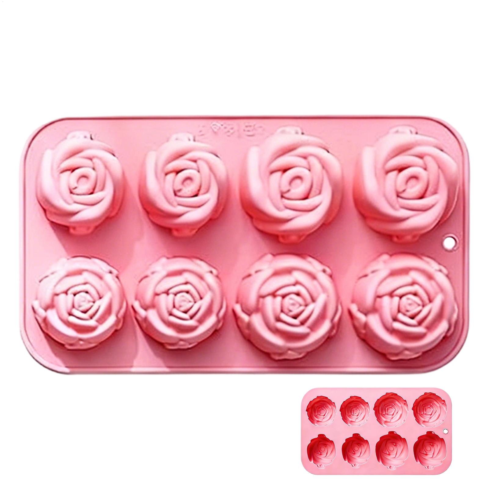 8 Holes Rose Flower Silicone M - Candle Making Items บทวิจารณ์และราคา