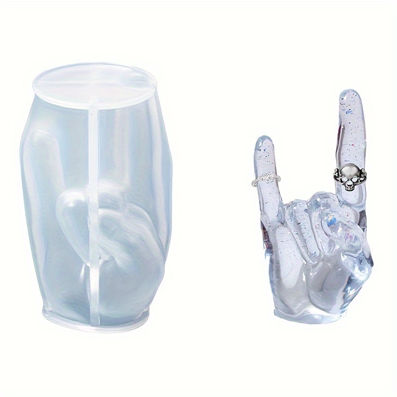 1pc Large Rock Gesture Silicon - Candle Making Items บทวิจารณ์และราคา