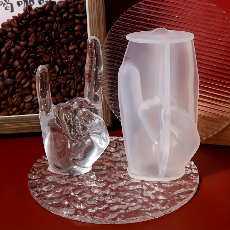 1pc Large Rock Gesture Silicon - Candle Making Items บทวิจารณ์และราคา