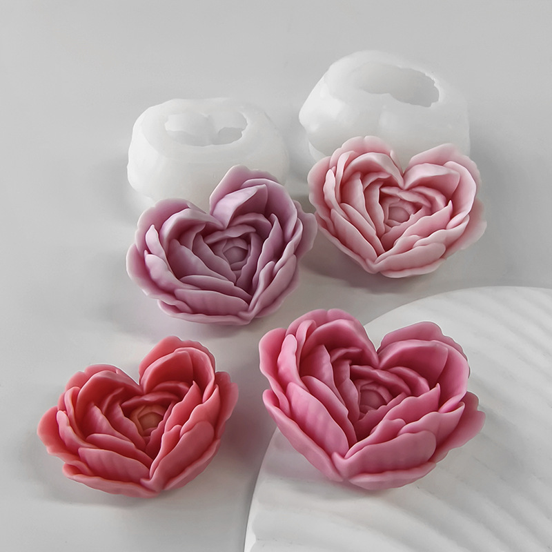 Love Flower Silicone Mold DIY  - Candle Making Jelly บทวิจารณ์และราคา