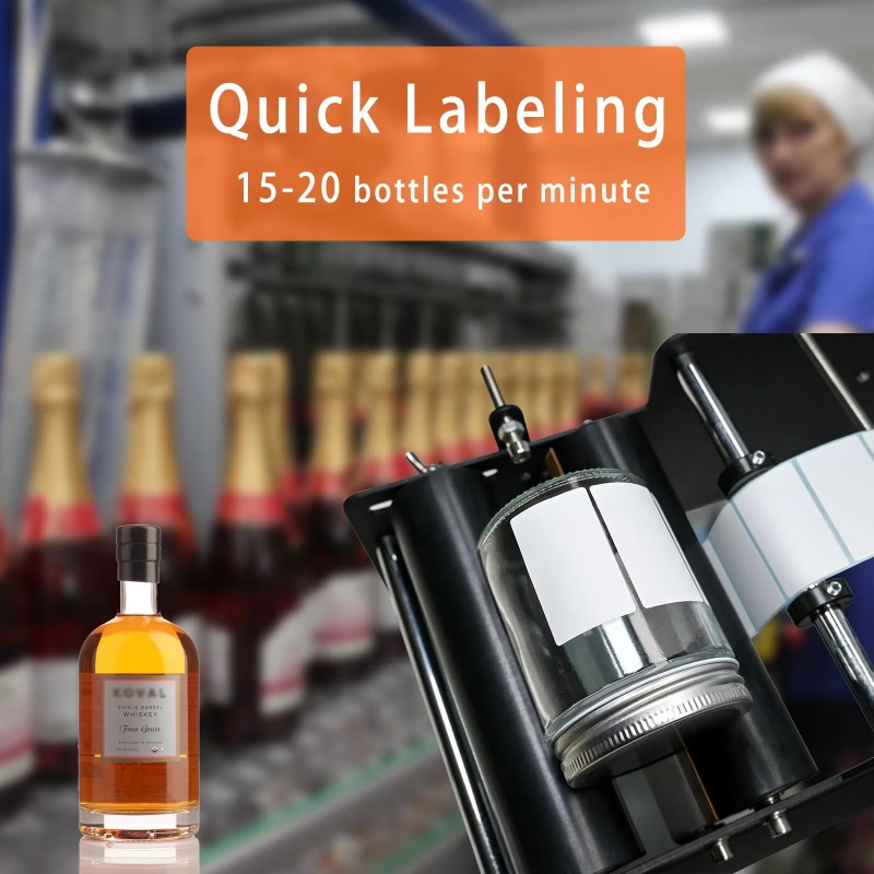 Manual Round Bottle Labeling M - Label Sticker Round บทวิจารณ์และราคา