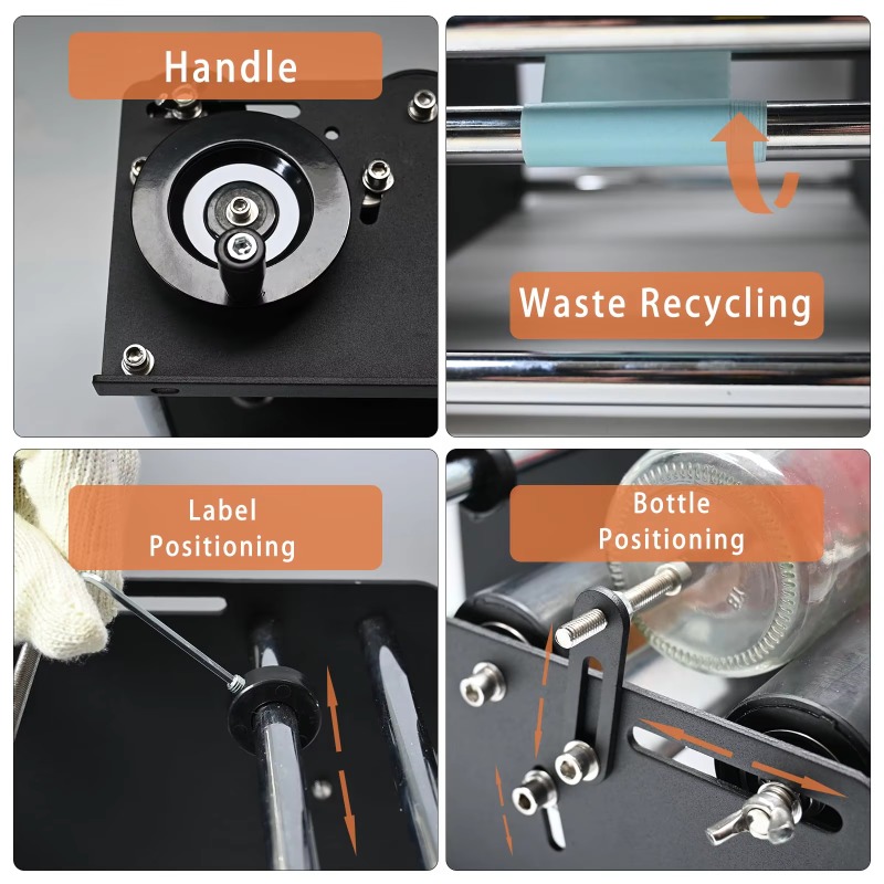 Manual Round Bottle Labeling M - Label Sticker Round บทวิจารณ์และราคา