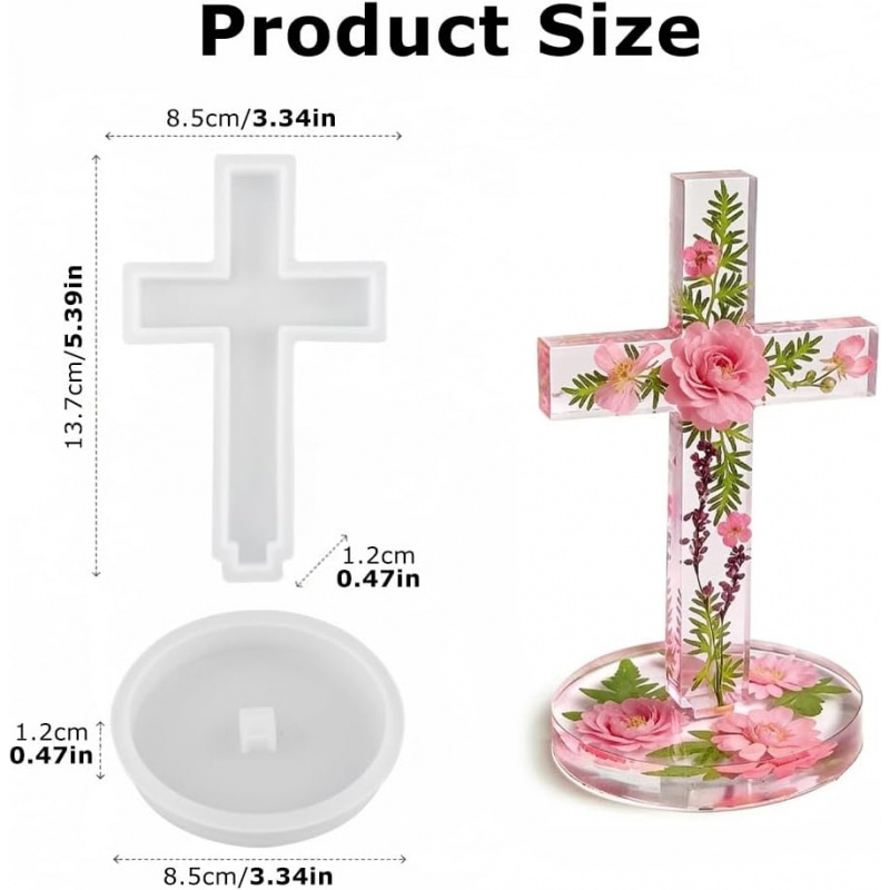 Two silicone molds with a base - Candle Making Items บทวิจารณ์และราคา