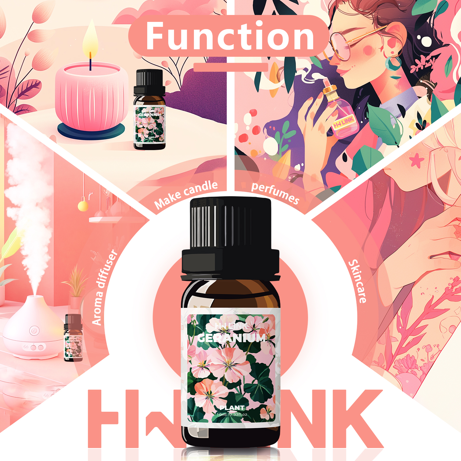 Geranium Essential Oil 10ml 10 - Candle Making And Perfume บทวิจารณ์และราคา