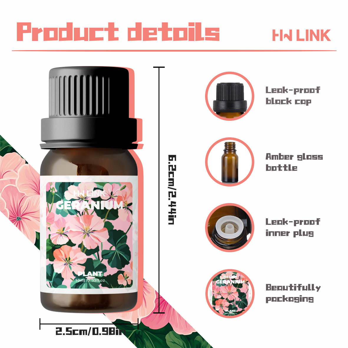 Geranium Essential Oil 10ml 10 - Candle Making And Perfume บทวิจารณ์และราคา