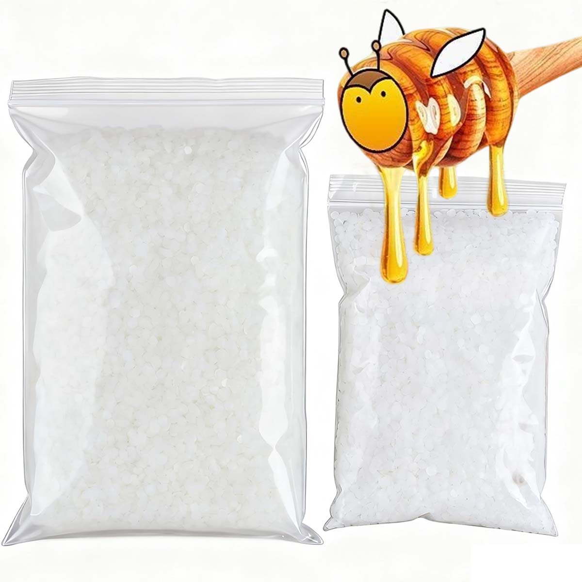 200g-1000g White Beeswax Pure  - Candle Making Wax Melter บทวิจารณ์และราคา