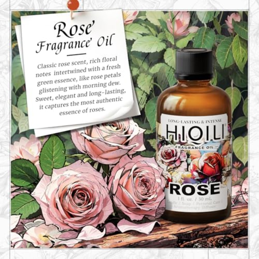 HIQILI Rose Fragrance Oil for  - Candle Making And Perfume บทวิจารณ์และราคา